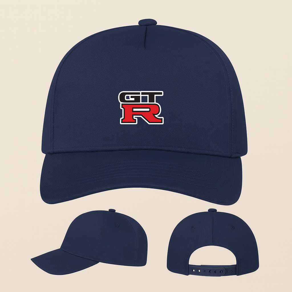 GTR Car Five Panel Twill Snapback Cap
